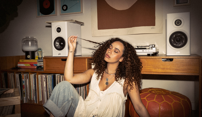 Sound bar and Subwoofer in a living room.